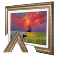 Antique Champagne TV Frame, Compatible with all TV Brand, Customizable TV Frame, Decorative Frame