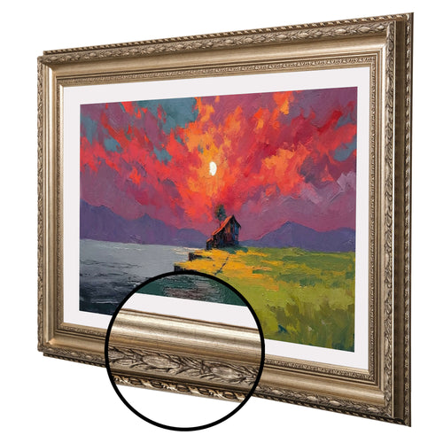 Antique Champagne TV Frame, Compatible with all TV Brand, Customizable TV Frame, Decorative Frame