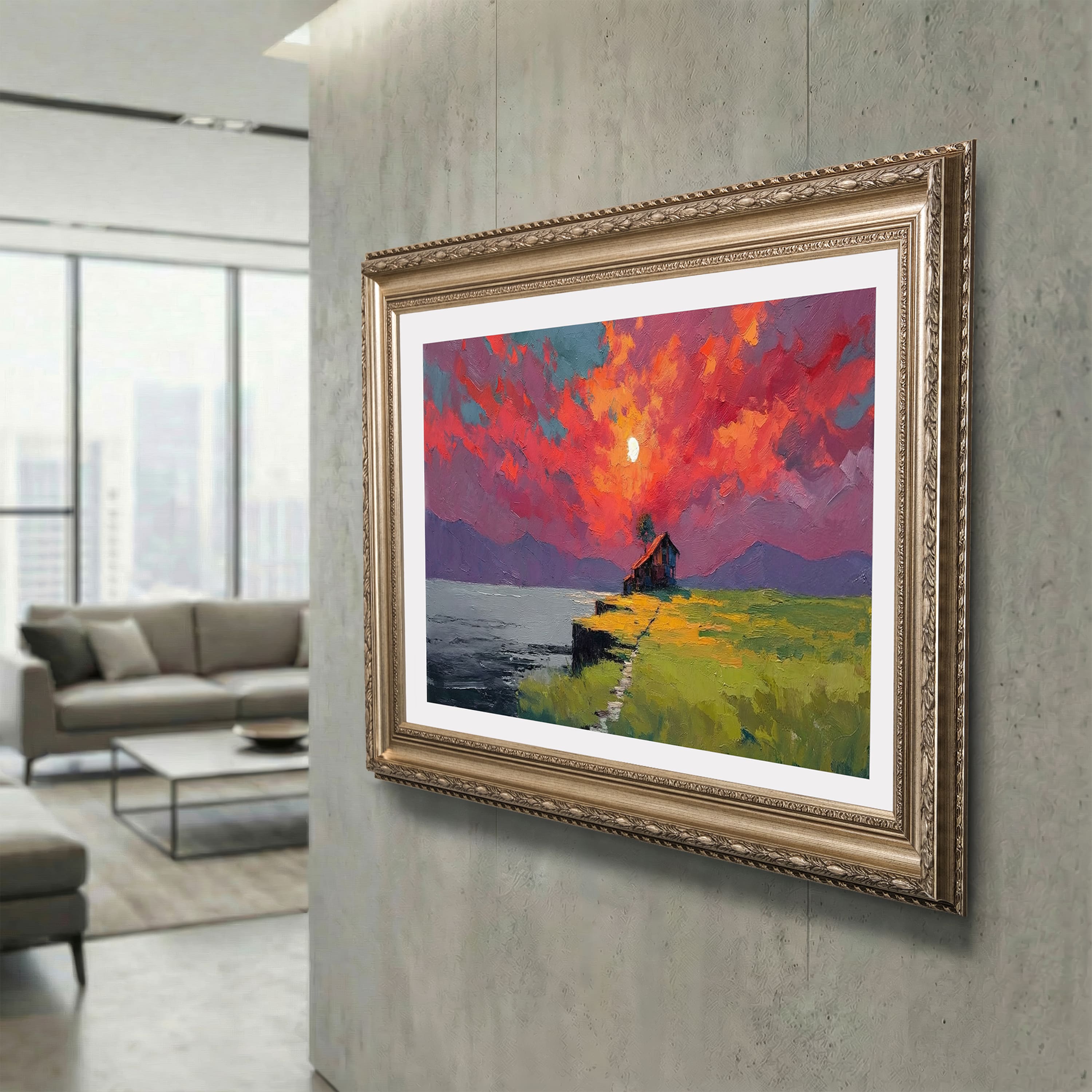 Antique Champagne TV Frame, Compatible with all TV Brand, Customizable TV Frame, Decorative Frame