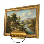 Rustic Gold Decorative Picture Frame for Wall Display – Large Wall Frame for Interior Decor, Modern & Classic Home Styling