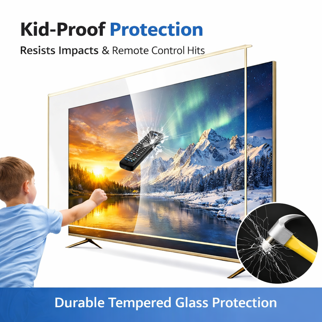 TV Screen Protector Impact and Scratch Resistant, Kids and Pets, All Models