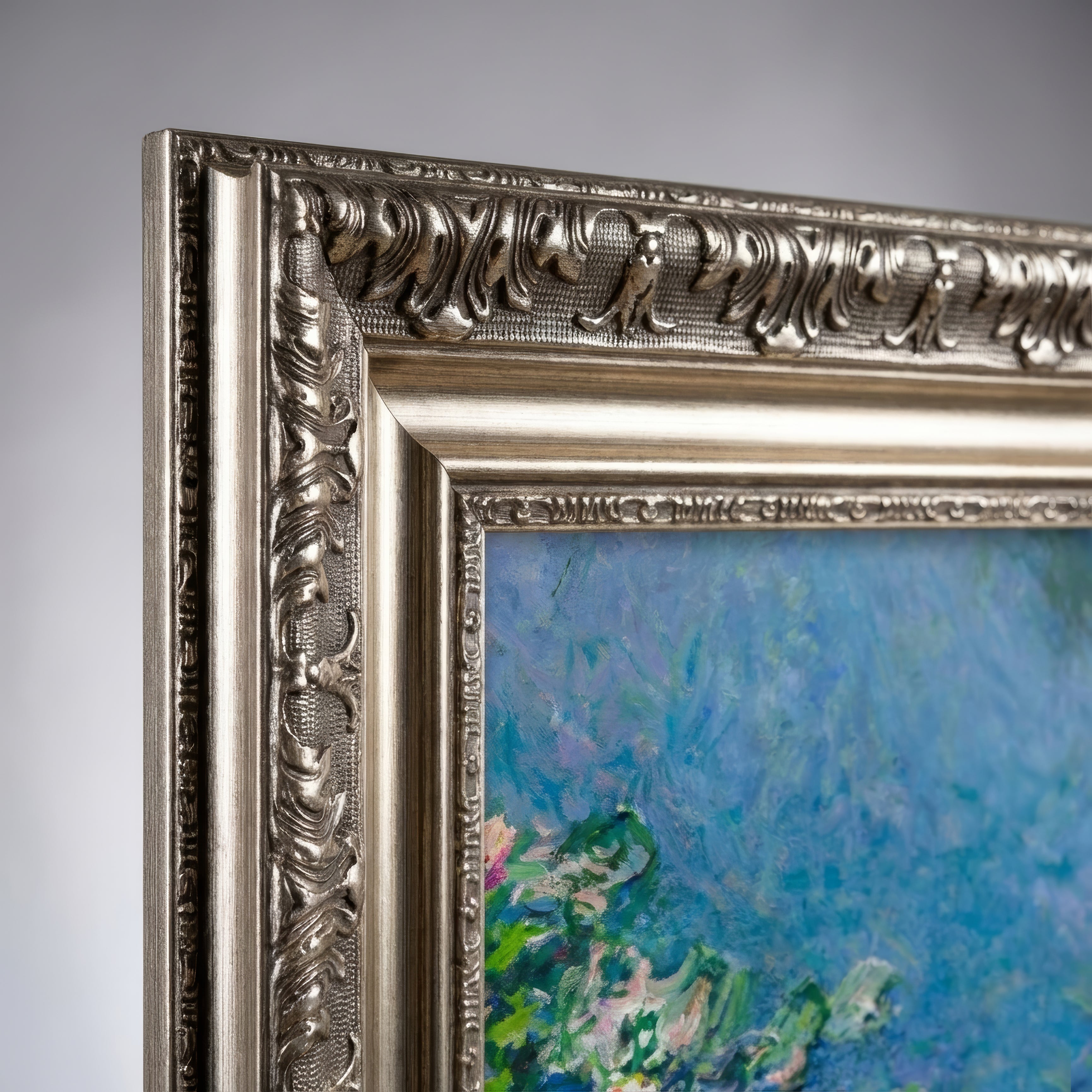 Rustic Silver Bezel TV Frame - Custom TV Frame for All TV Brands – Decorative Frame - Rustic Frame Home Decor