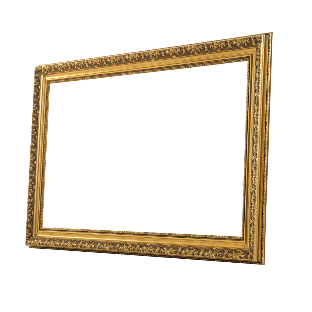Rustic Gold Decorative Picture Frame for Wall Display – Large Wall Frame for Interior Decor, Modern & Classic Home Styling