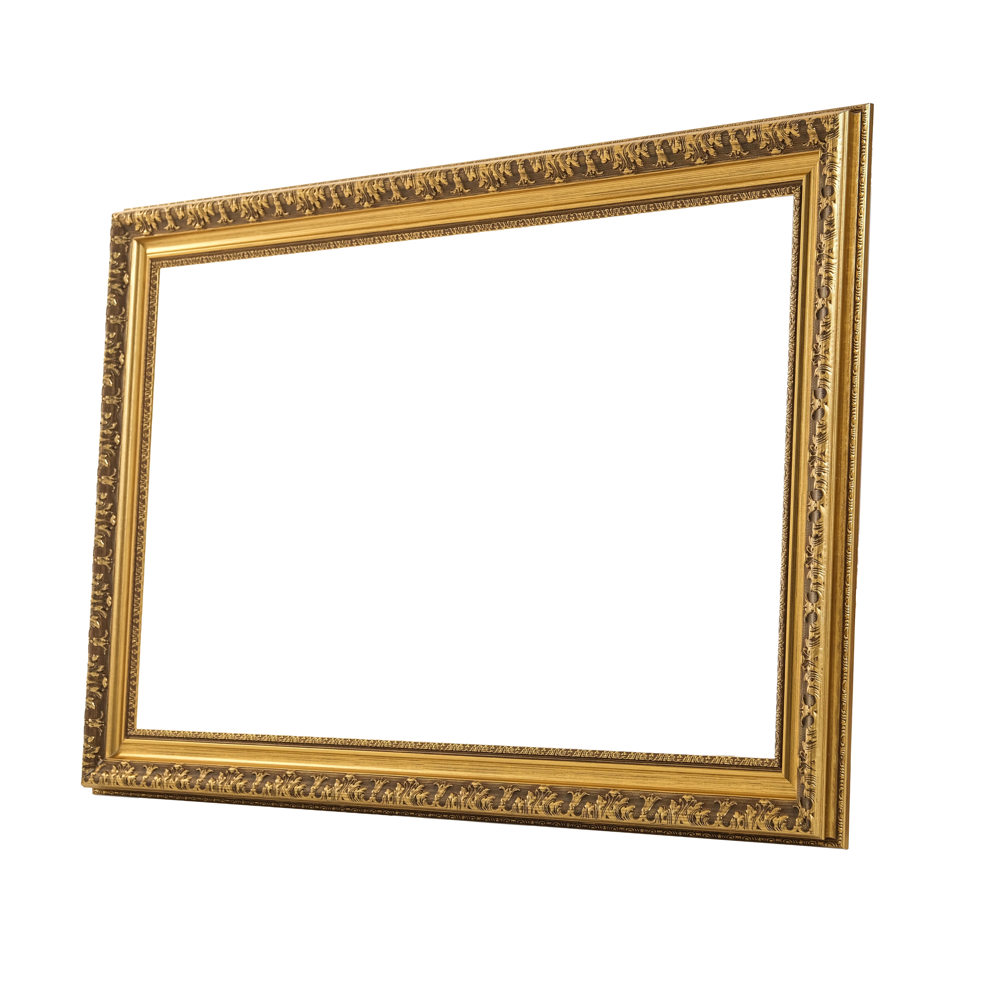 Rustic Gold Decorative Picture Frame for Wall Display – Large Wall Frame for Interior Decor, Modern & Classic Home Styling