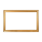 Gold TV Frame – Customizable Decorative TV Bezel – Fits All TV Brands – Striped Wood Look