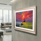 Silver Gilded TV Frame with Black Detail – Custom Decorative Bezel – Universal Fit for All TV Models – Modern Wall-Mount Look