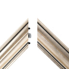 Silver Gilded TV Frame with Black Detail – Custom Decorative Bezel – Universal Fit for All TV Models – Modern Wall-Mount Look