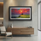 Charcoal Gray TV Frame Bezel with Dark Inner Line for Flat Screen Displays | Decorative Clip-On Home Decor for Wall Mounted Screens