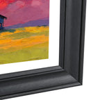 Charcoal Gray TV Frame Bezel with Dark Inner Line for Flat Screen Displays | Decorative Clip-On Home Decor for Wall Mounted Screens