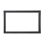 Charcoal Gray TV Frame Bezel with Dark Inner Line for Flat Screen Displays | Decorative Clip-On Home Decor for Wall Mounted Screens