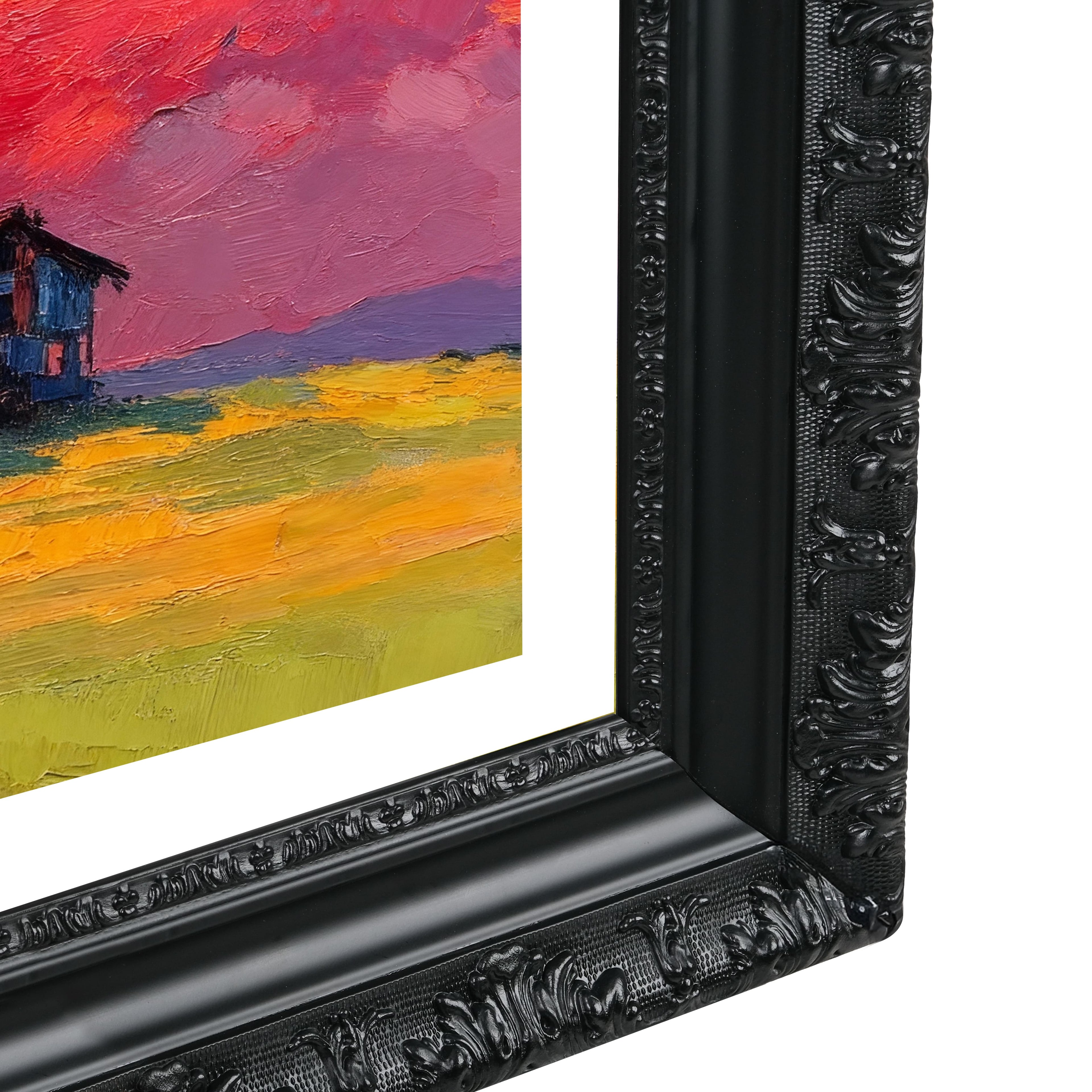 Rustic Black Bezel TV Frame - Custom TV Frame for All TV Brands – Decorative Frame - Rustic Frame Home Decor