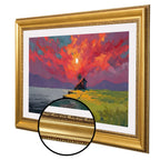 Antique Gold Decorative Customizable TV Frame Bezel | Compatible with all TV Brand