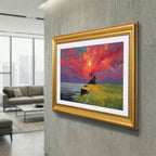 Antique Gold Decorative Customizable TV Frame Bezel | Compatible with all TV Brand