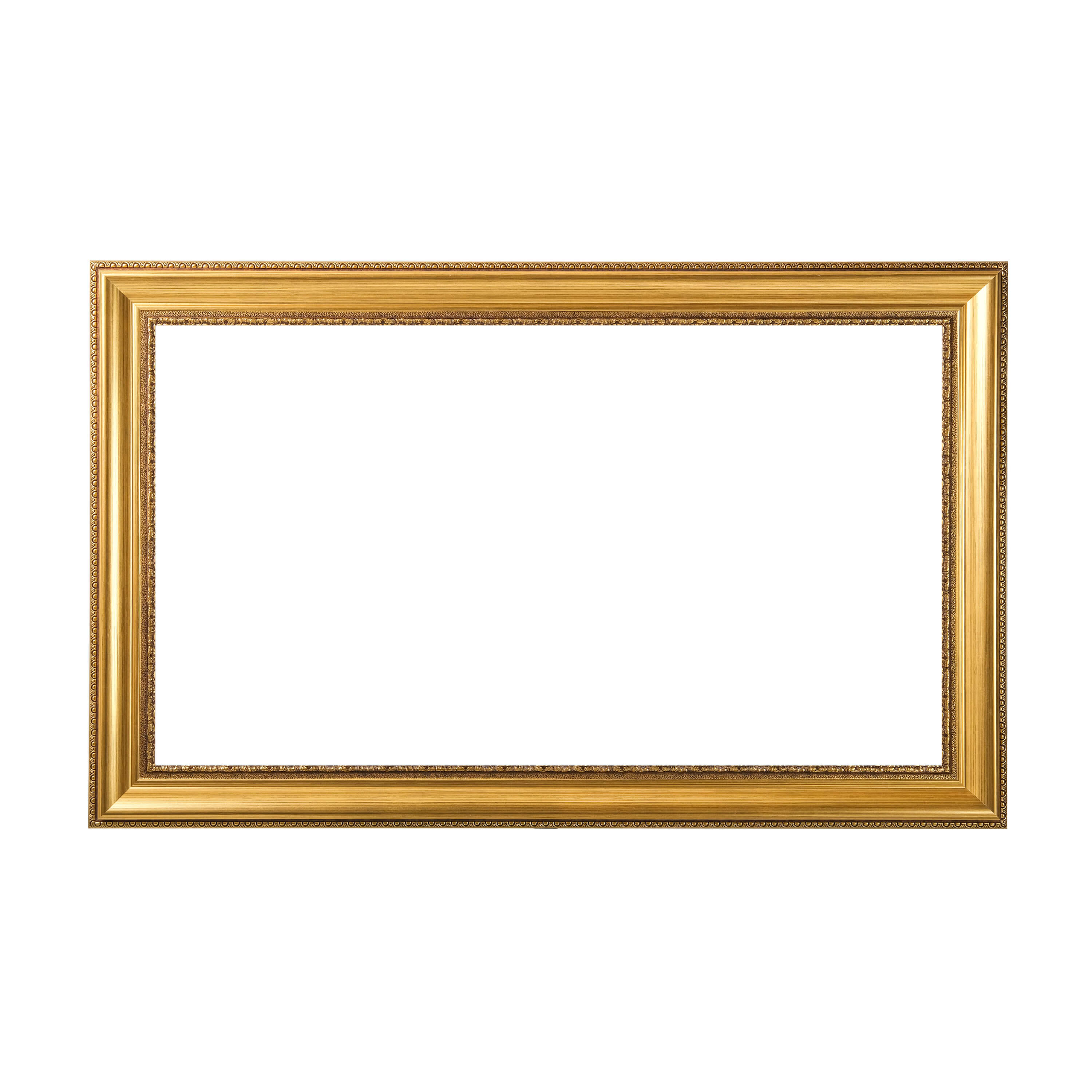 Antique Gold Decorative Customizable TV Frame Bezel | Compatible with all TV Brand