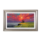 Antique Silver Decorative Customizable TV Frame Bezel | Compatible with all TV Brand