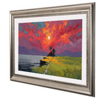 Antique Silver Decorative Customizable TV Frame Bezel | Compatible with all TV Brand