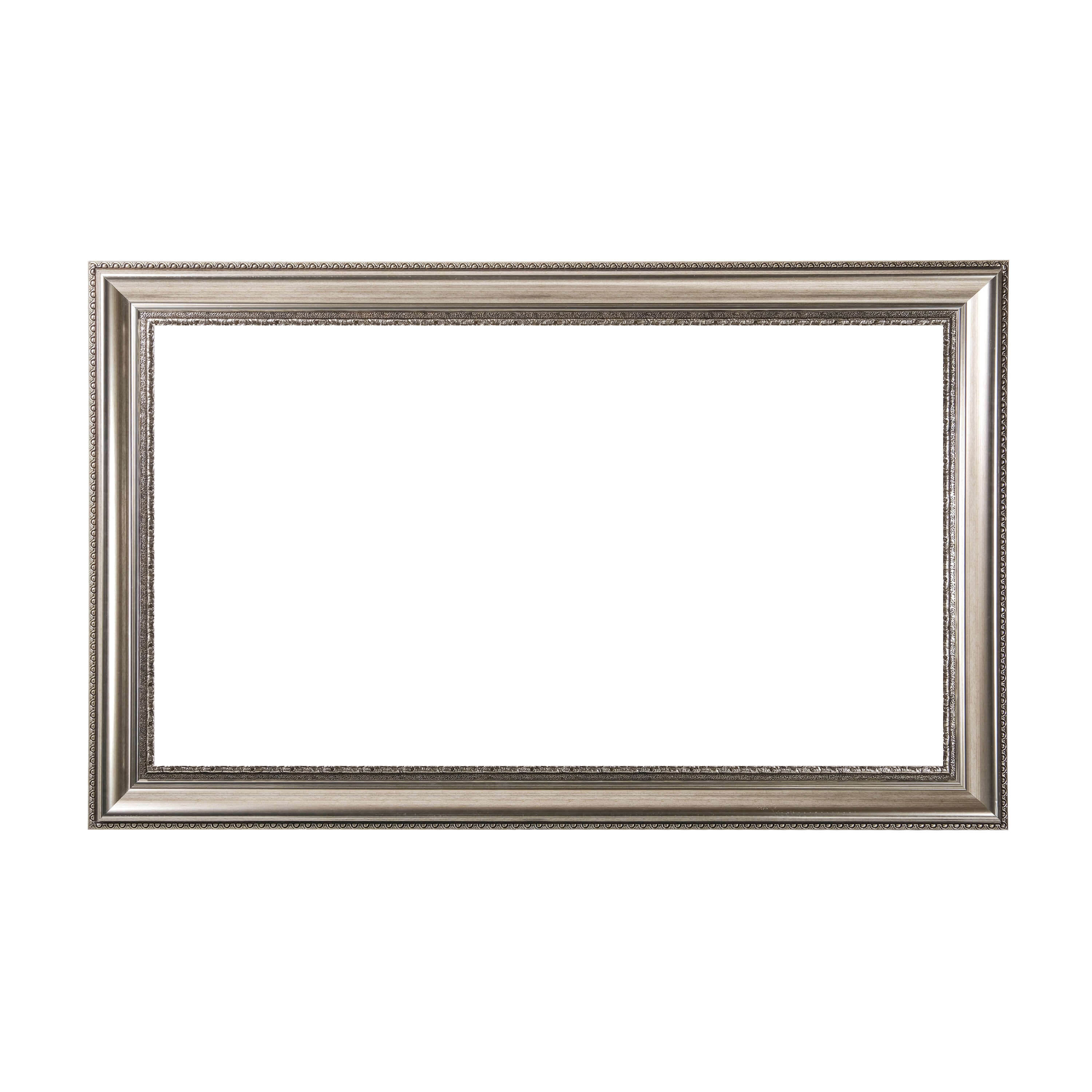 Antique Silver Decorative Customizable TV Frame Bezel | Compatible with all TV Brand