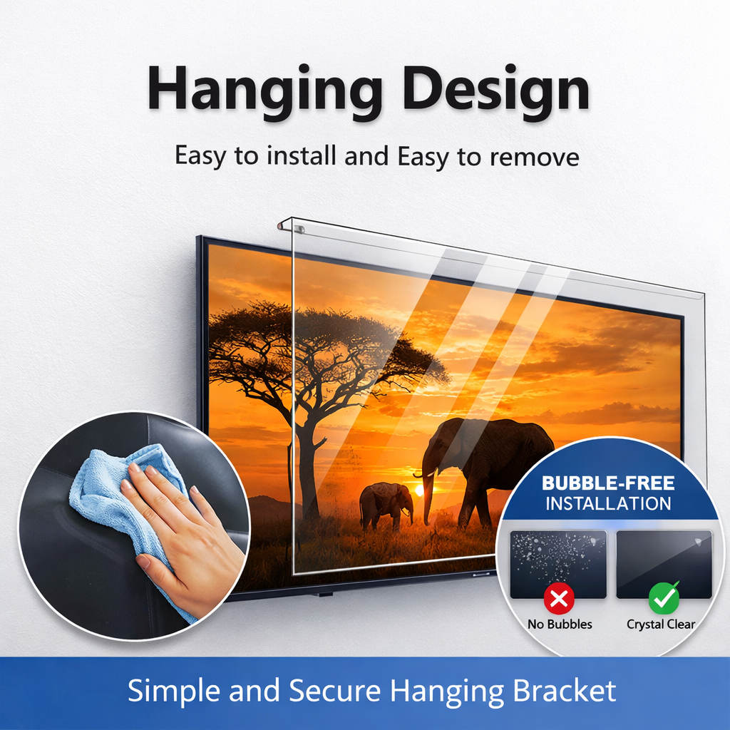 TV Screen Protector for Roku TVs | Custom Fit Clear Shield, Scratch & Impact Protection
